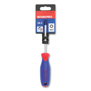 Workpro® Straight-handle Cushion-grip Screwdriver, T30 Torx Tip, 4" Shaft freeshipping - TVN Wholesale